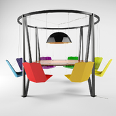 King Arthur round swing table