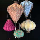 Silk Chinese lanterns