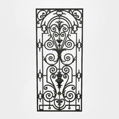 Wrought iron grille 22