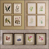Декоративные наборы картин с изображением флористики