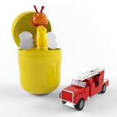 bee,fire fighting car toy