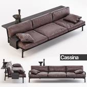 Cassina 288 Sled Three Seater Sofa