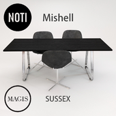 Noti Mishell Chair Magis Sussex Table