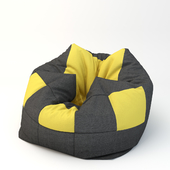 Pouf yellow square