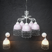 Chandelier and sconces Perlina from Arte Lamp