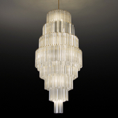 Impressive Murano Glass Fall Chandelier