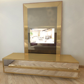 Bryant TV cabinet & TV-mirror