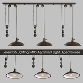 Jeremiah Lighting P403-ABZ Island Light, Aged Bronze