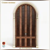 Window arch shutters