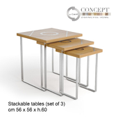 Stackable table "Tribute" - Caroti Concept