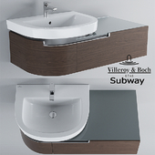 Sink and cabinet Villeroy & Boch Subway