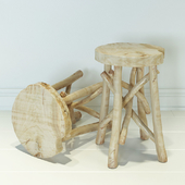 ZARA HOME Wooden stool
