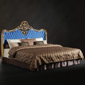 Bed with Oak Lucretia Heabord