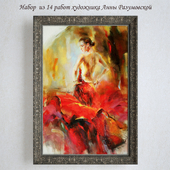 Набор картин Анны Разумовской (set 1-red)