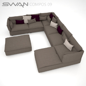 Modular sofa SWAN Compos 09