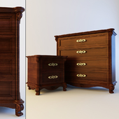 chest of drawers and bedside table, &quot;Alesi&quot; Belfan