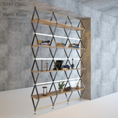 Shelving by Pietro Russo with decors