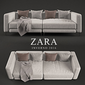 Zara 4 Seater featuring Mondo Fabric in &#39;Almond&#39;