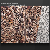 Dimond Home Driftwood Whirl Wall Art, настенный декор, панно из досок, деревянный декор, доски, деревянная стена, панель, рейки, картина, бруски, эко, эко-дизайн