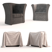 Single Seat Sofa with blanket