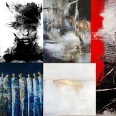 Textures paintings of contemporary art