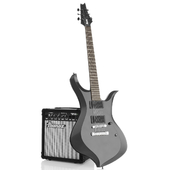 Guitar Ibanez XH300 + amp Ibanez ibz10g