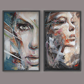 Set of modern paintings &quot;ART&quot;