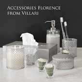 Набор элитных аксессуаров для ванной Florence от Villari