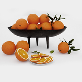 апельсины в вазе