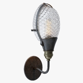 Early Style Quilted Glass Operating Room Light Sconce