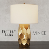 Pottery Barn VINCE Faceted Table Lamp