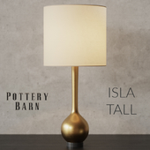 Pottery Barn ISLA TALL Brass Table Lamp