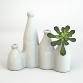 Emporia Milk Bottle Vases