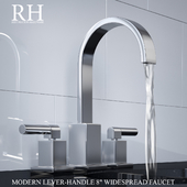 MODERN LEVER-HANDLE 8in WIDESPREAD FAUCET