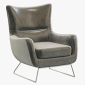 RH Modern Liam Leather Chair