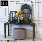 Консоль MHLIVING TIFFANY + декоры