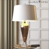 Global Views Golden Bubble Art Glass Lamp