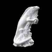 Гипсовая скульптура игуаны
