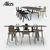 Alias Tabu chairs and Stabiles oval table
