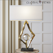 Global Views Abstract Lamp with 6 &quot;Crystal Sphere