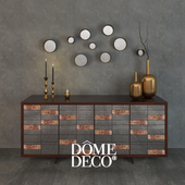 Dome Deco набор декора, комод с вазами и зеркалами