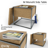 M_Monolit_Side_Table_+_2_books