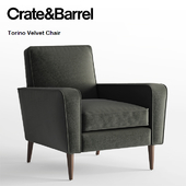 Crate and Barrel / Torino Velvet Chair