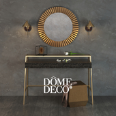 Dome Deco набор декора, консоль с зеркалом, пуфом и бра