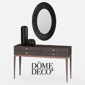 Dome deco консоль с зеркалом и вазами