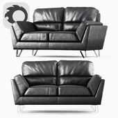Bonded Leather Love Seat
