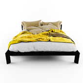 modern yellow bed
