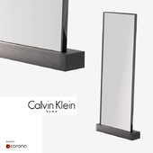 Clavin Klein walnut floor mirror