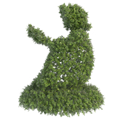 Girl reading a book - Topiary