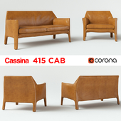 Cassina 415 Cab (Sofa + Armchair)